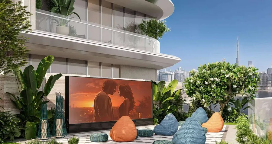 Outdoor Cinema at V-Suites.