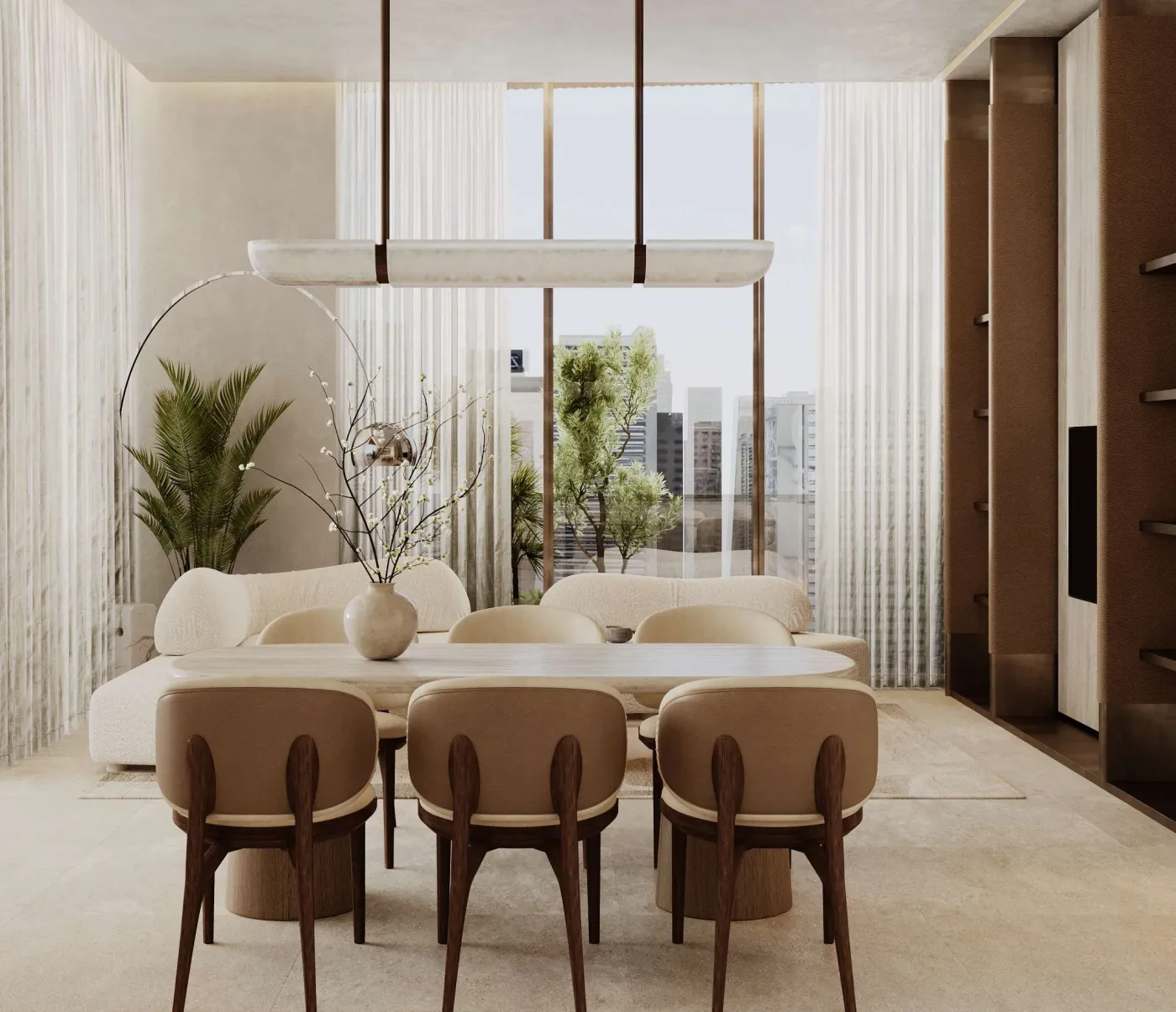 Interior render at Helvetia Verde.