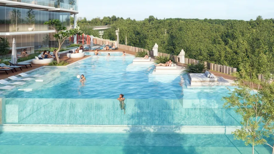 Rooftop Infinity Pool & Sundeck at Wynwood by Imtiaz.