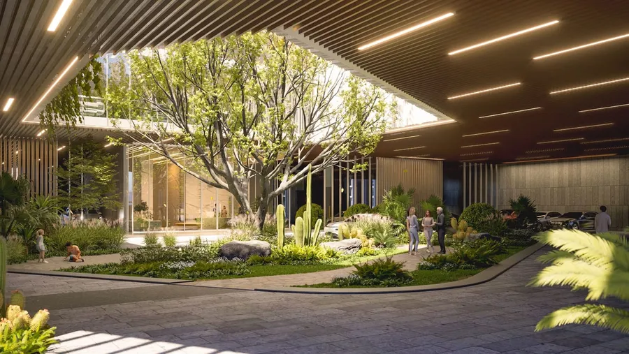 Lush Central Courtyard & Green Podium at Wynwood by Imtiaz.