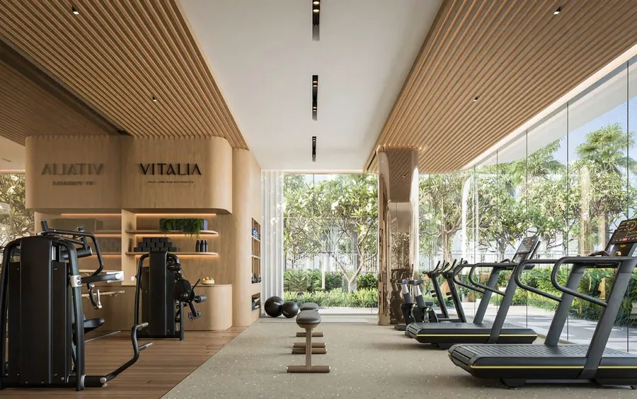 State Of The Art Fitness Center at Vitalia Palm Jumeirah Residences.