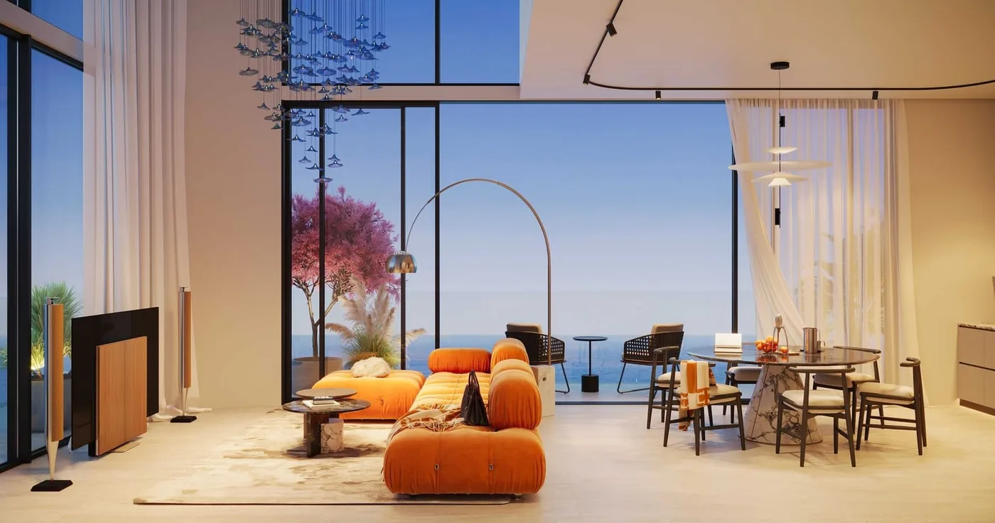 Interior render at Villa Del Gavi.