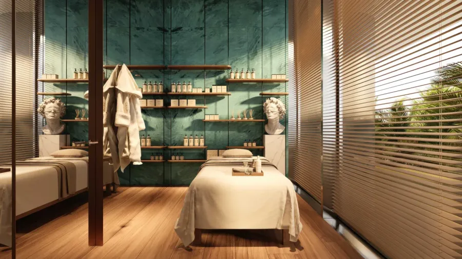Spa at Le Chateau Pietrus.