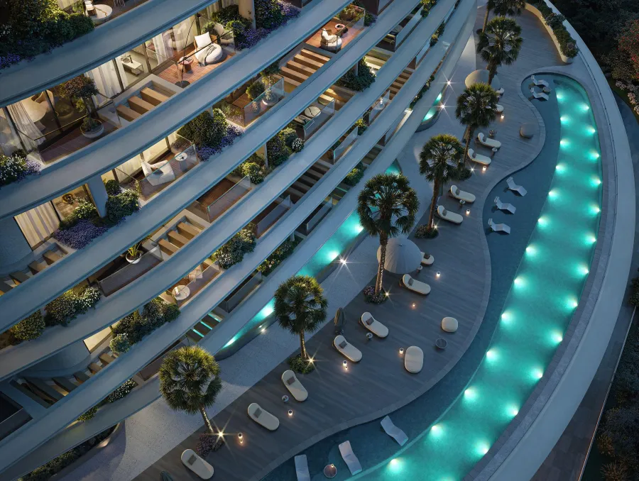 Infinity Swimming Pool at Lia by Avenew Development.