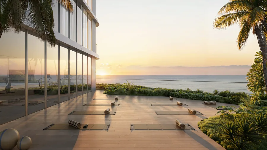 Yoga Deck at Elle Residences.