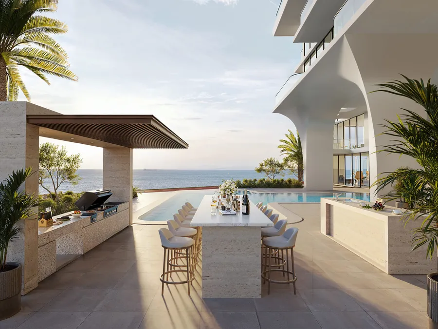 Bbq Area at Elle Residences.