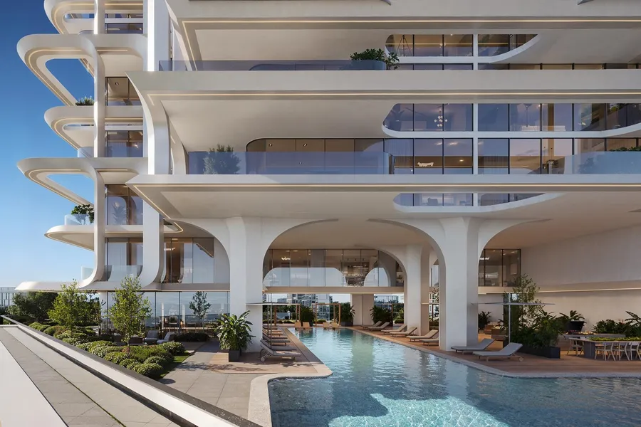 Pool Deck at Elle Residences.