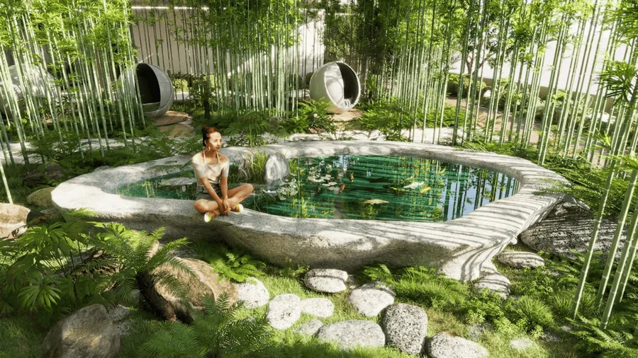 Bamboo Oxygen Park at Treppan Serenique Residences.