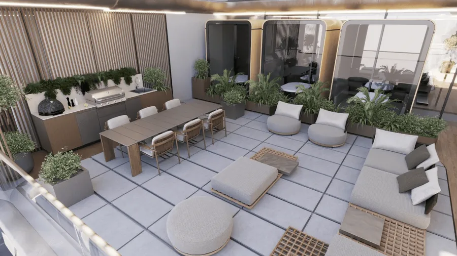 Bbq Pits at Treppan Serenique Residences.