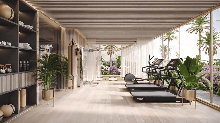 Indoor Gym at Treppan Serenique Residences.