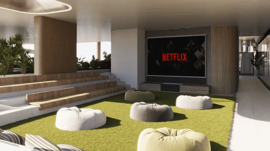 Outdoor Cinema at Treppan Serenique Residences.