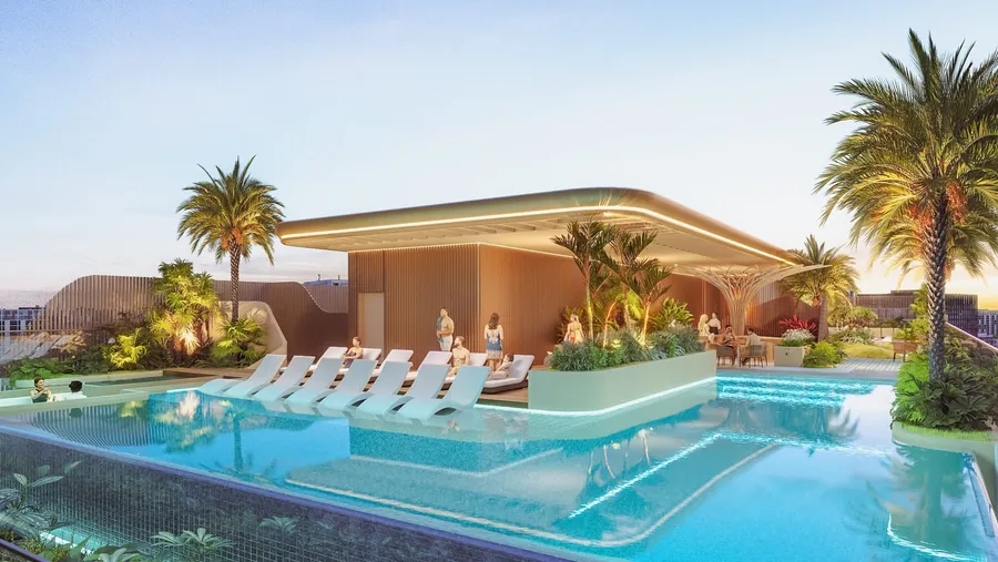Infinity Pool & Jacuzzi at Vestoria Bay.
