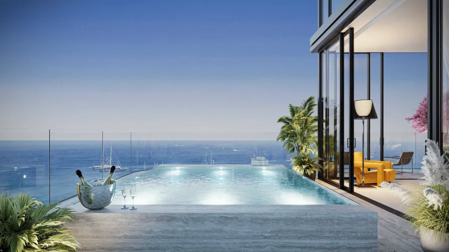 Private Plunge Pools at Villa Del Garda.