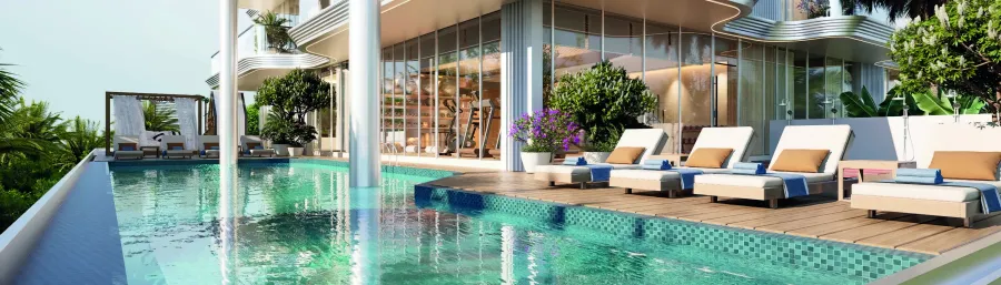 Swimming Pool at Meriden Beach Residences.