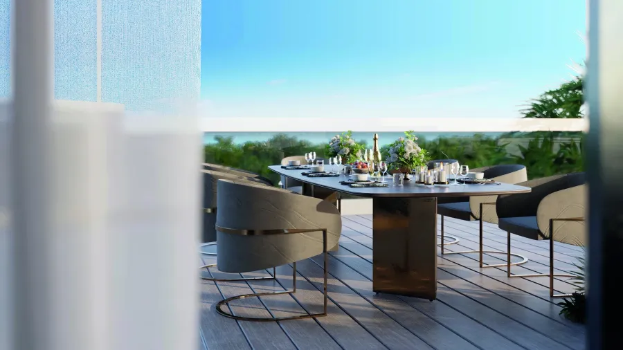 BBQ Area at Meriden Beach Residences.