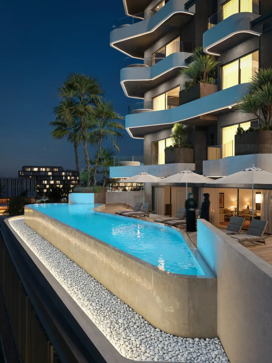 Infinity Pool at Marea Residences.