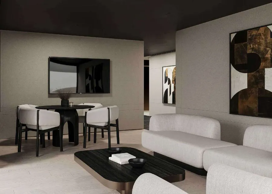 Lounge at Marea Residences.