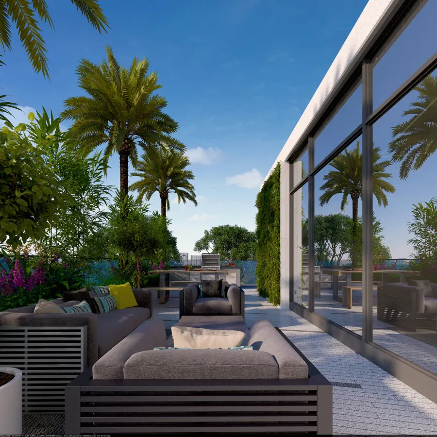 Outdoor BBQ Area at Capital Horizon Terraces.