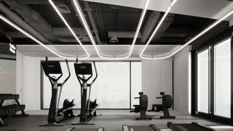 Gym at Capital Horizon Terraces.
