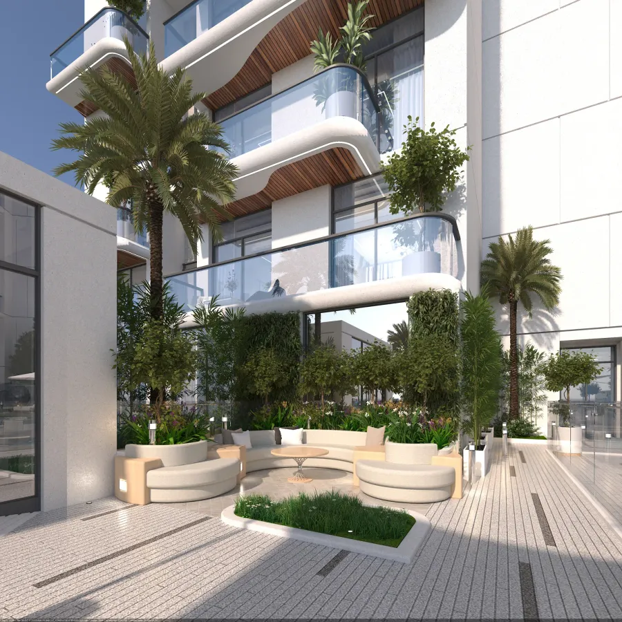 Outdoor Lounge Area at Capital Horizon Terraces.