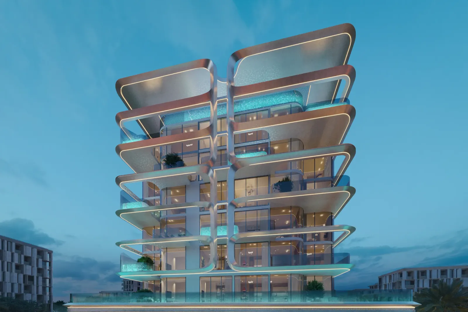 Vue Dorée, Dubai Islands · render 3