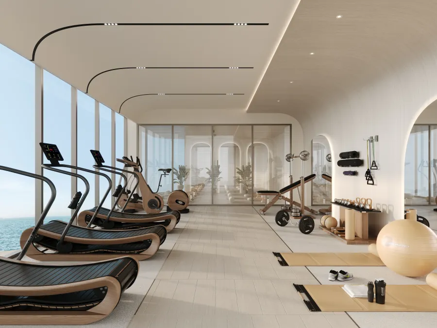 Gym at Vue Dorée.