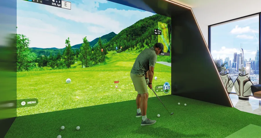Golf Simulator at Vue Dorée.