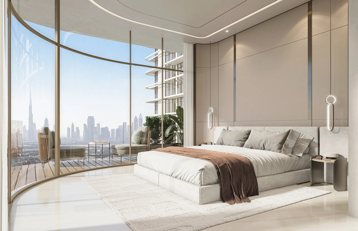 Interior render at Arka Enclave Residences by Atmosphere Living.