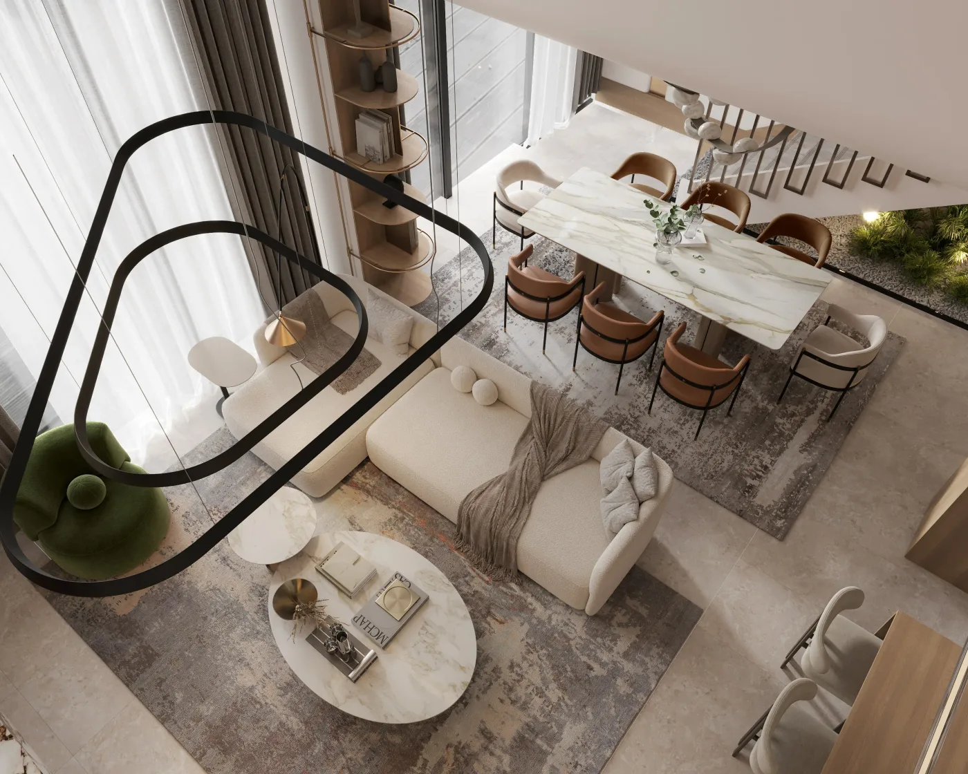 Interior render at LIV Oceanside.