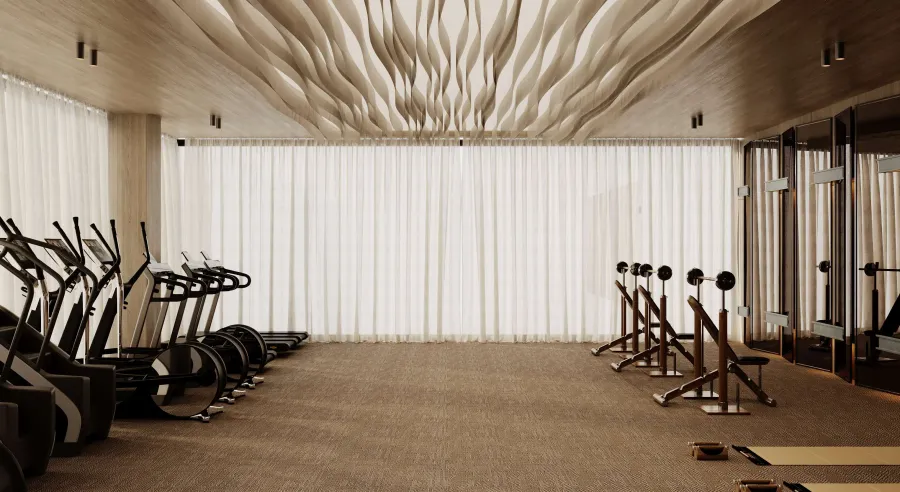 Indoor & Outdoor Gym at Helvetia Marine by DHG.