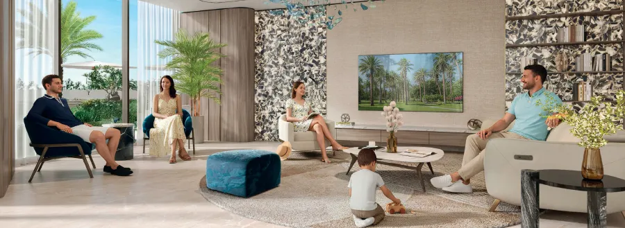 Multi-Purpose Community Lounge at Royal Yacht Club Residence.