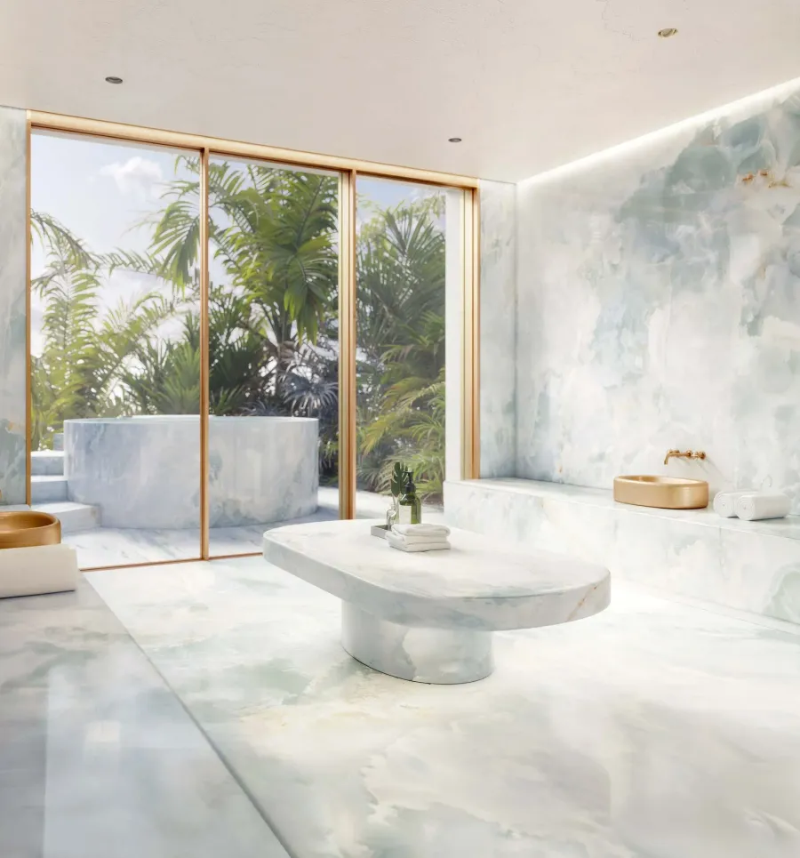 Steam Room at Isla Private Residences.