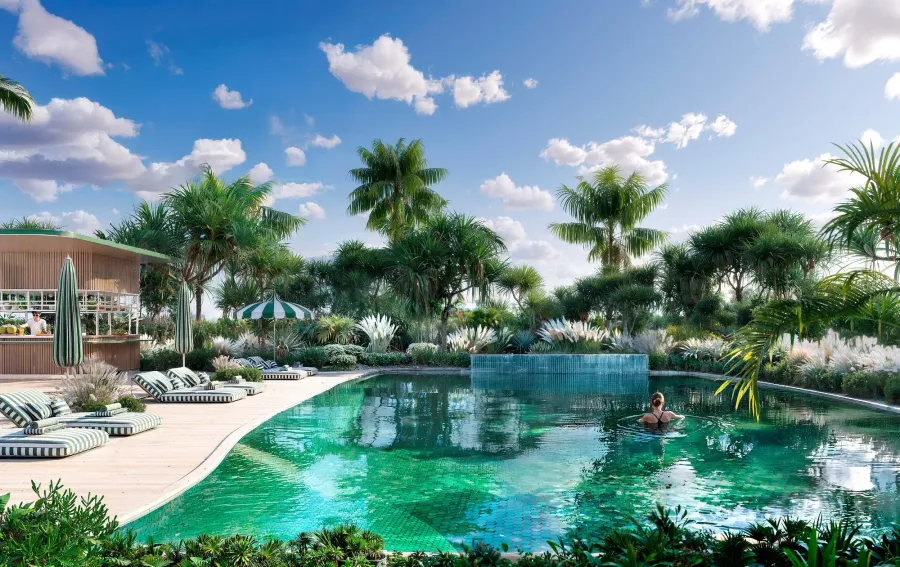 Sanctuary Pool at Isla Private Residences.