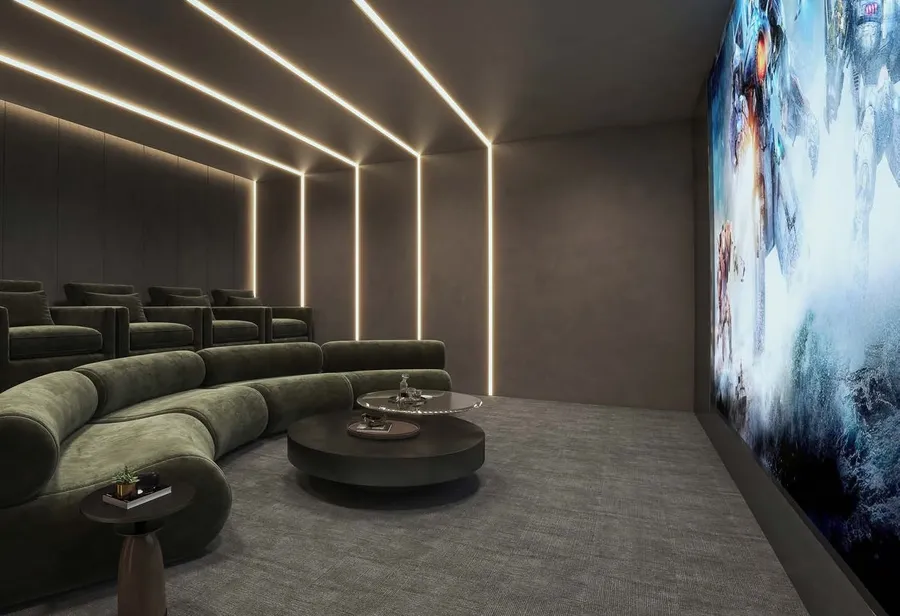 Cinema Room at Whitecliffs Residences.