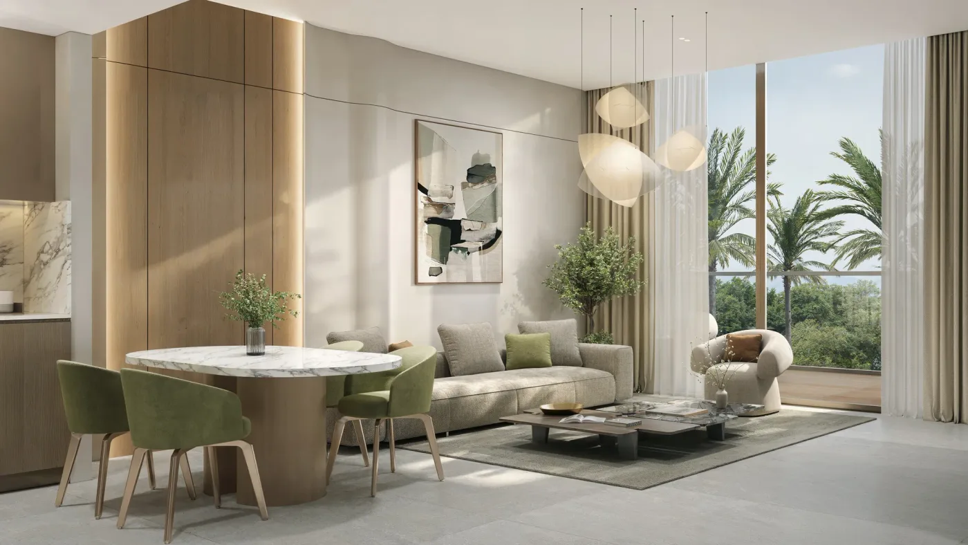 Interior render at The Tides.