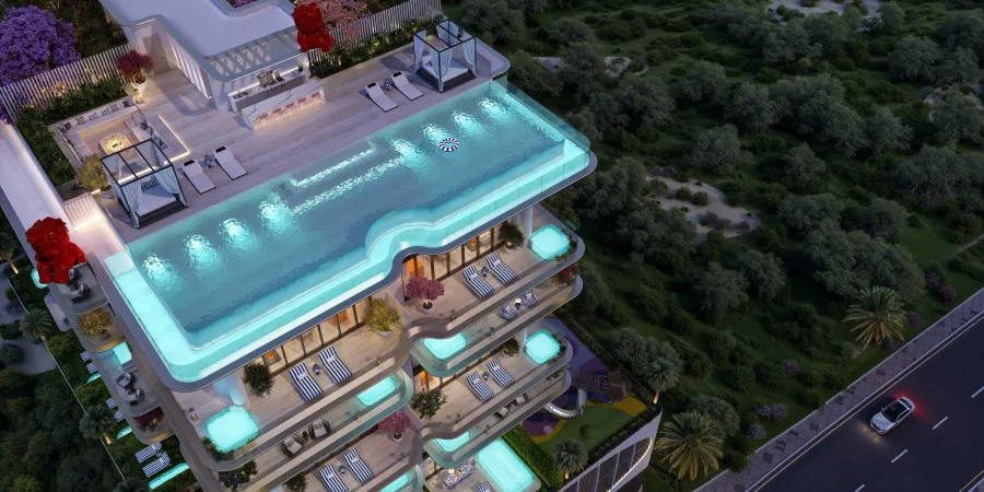 Infinity Swimming Pool at Villa Del Arte.