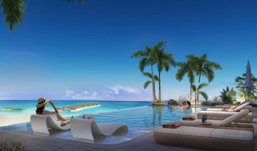 Adult's Rooftop Infinity Pool at Allegro Park.