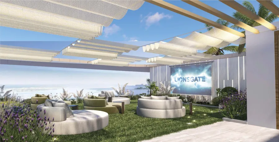 Adult’s Rooftop Cinema at Allegro Park.