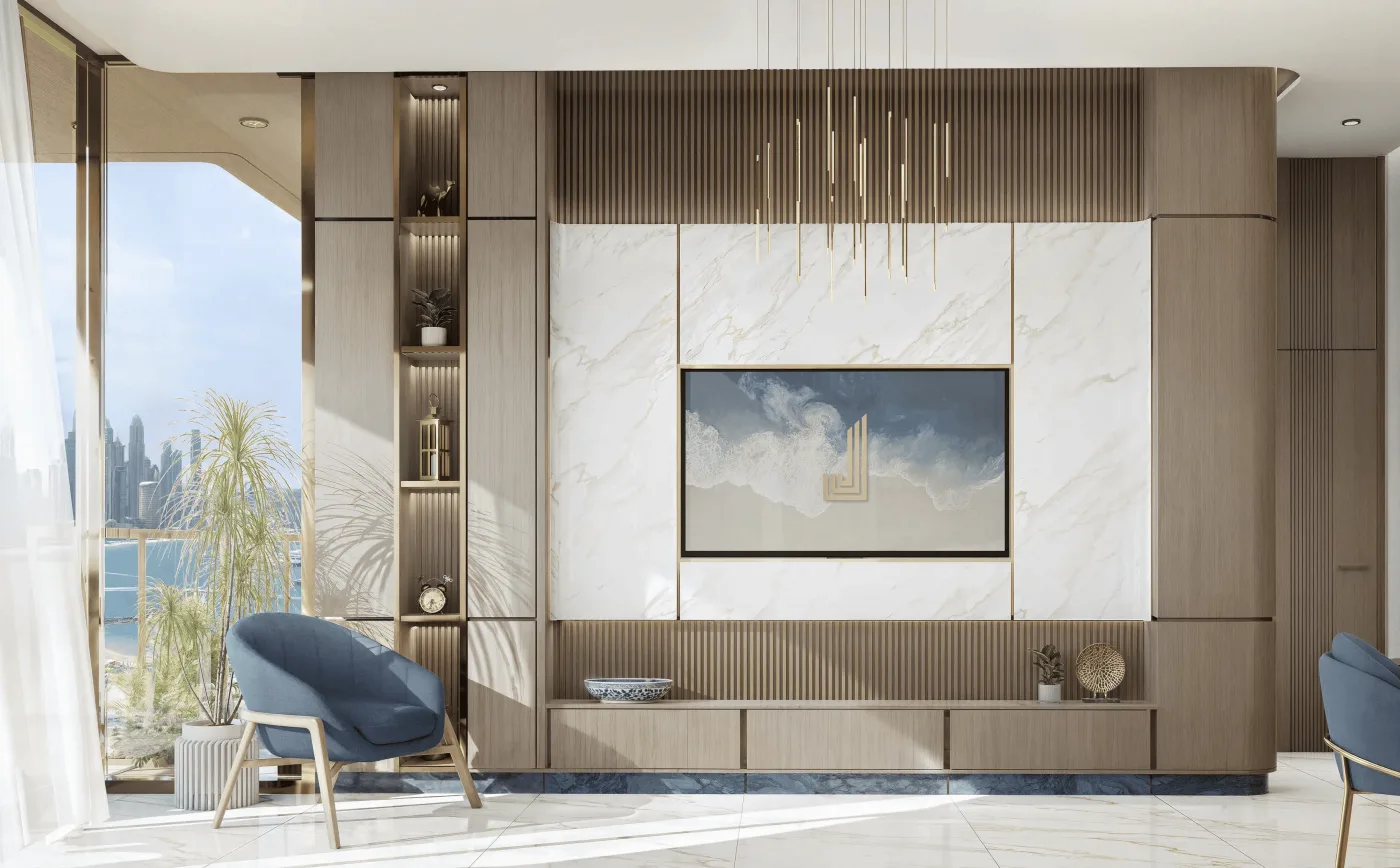 Interior render at Liora.