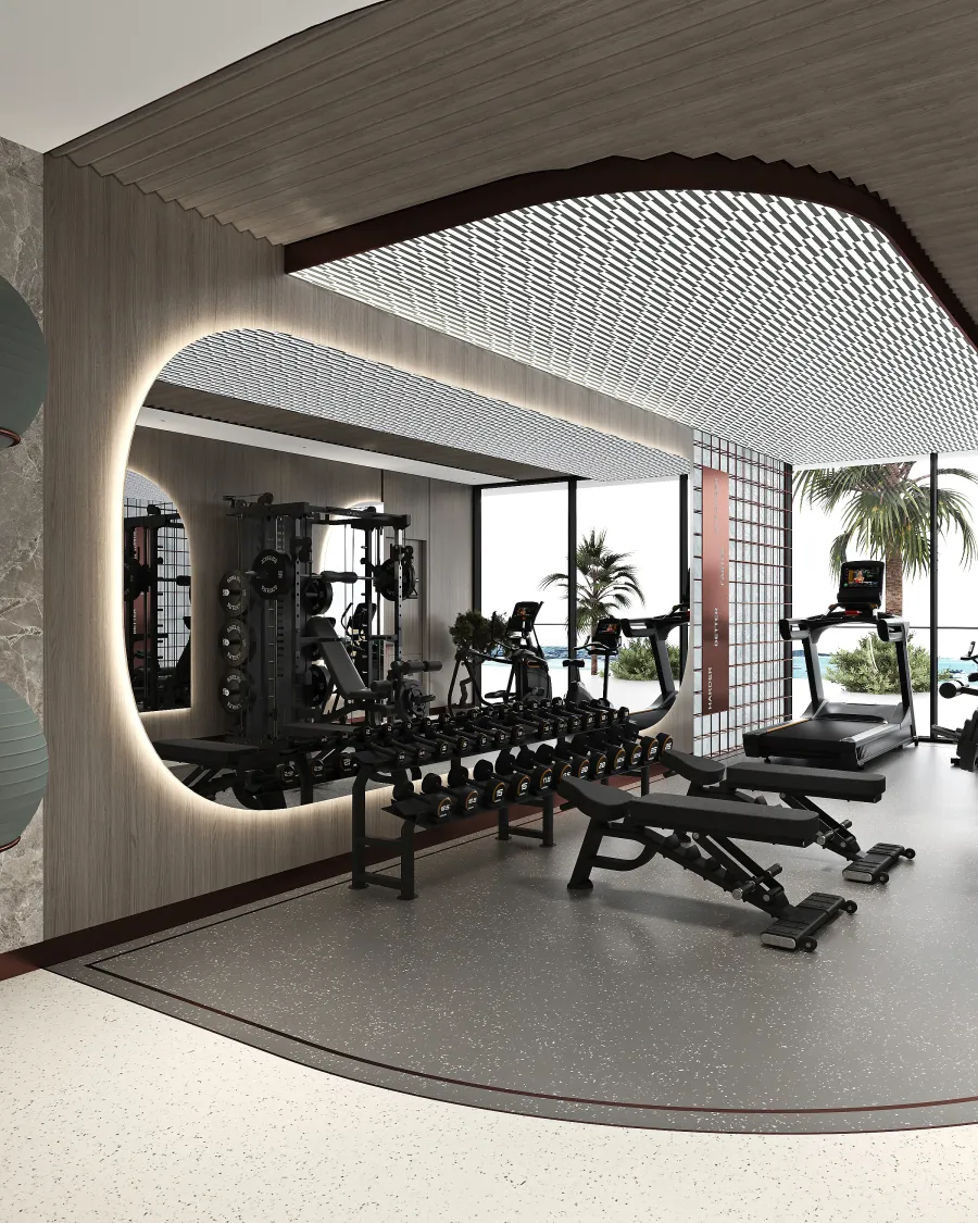 Indoor Gym at Floarea Breeze.