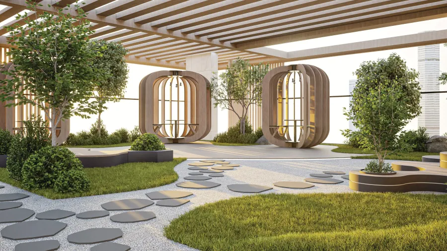 Zen Walkway at Floarea Breeze.