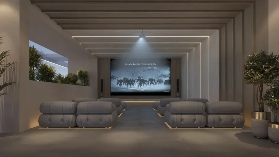 Cinema at Maravea Residences.