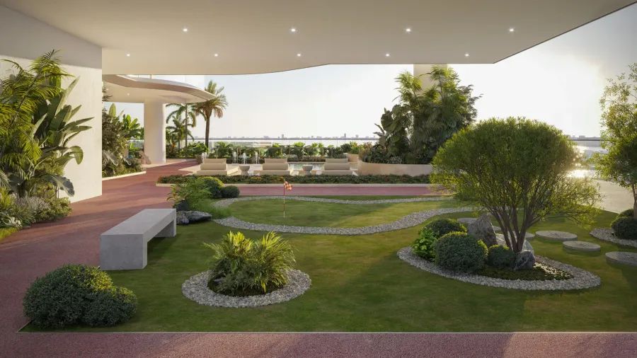 Landscape Area at Maravea Residences.