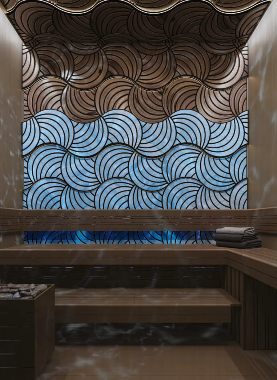 Sauna Room at Isolana Residences.