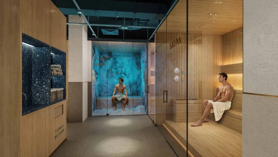Male Spa (Sauna, Steam & Snow Rooms) at Kaia Residences.