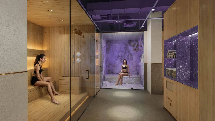 Female Spa (Sauna, Steam & Snow Rooms) at Kaia Residences.