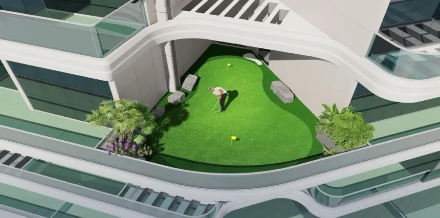 Mini Golf at Dreamlife Residences.