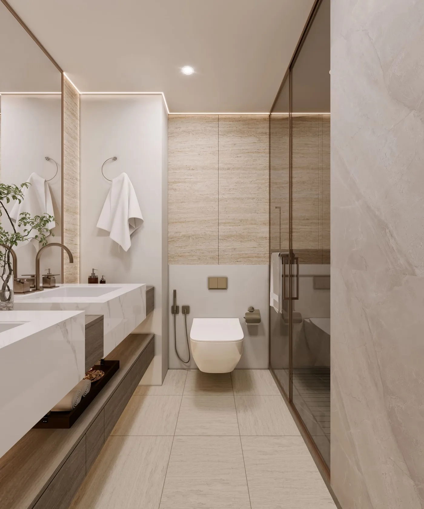 Interior render at Emerge Residences.