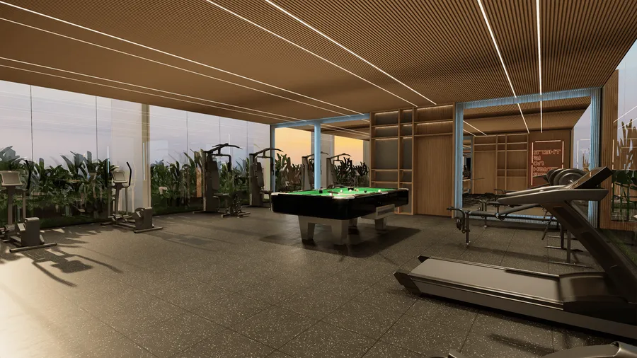 Indoor Gym at Lazord by Lapis Phases 1 and 2.