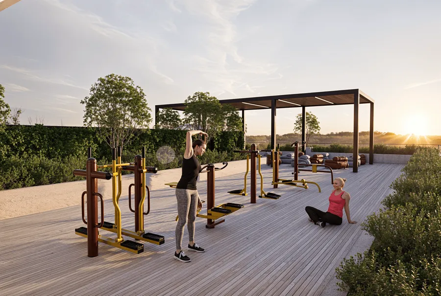 Outdoor Gym at Lazord by Lapis Phases 1 and 2.